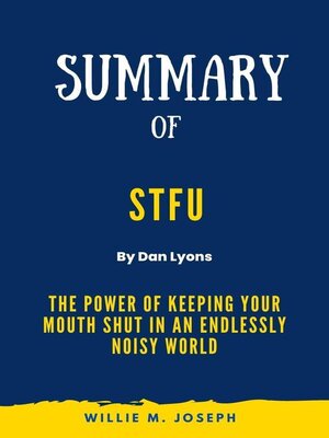 cover image of Summary of STFU by Dan Lyons